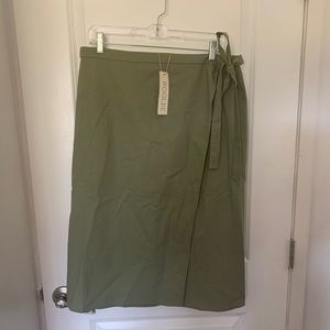 Roolee Wynona Wrap skirt olive drab